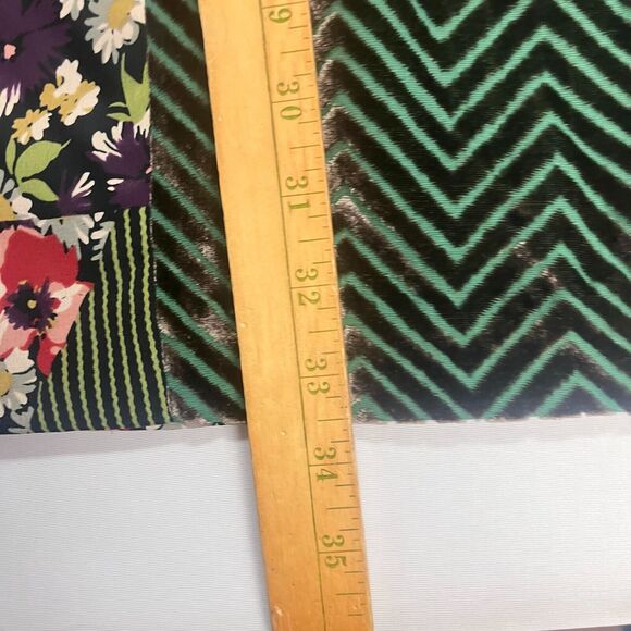 Vtg Koos of Course y2K Women Velvety Stretchy Skirt Medium Boho Patch Pattern - Picture 5 of 6